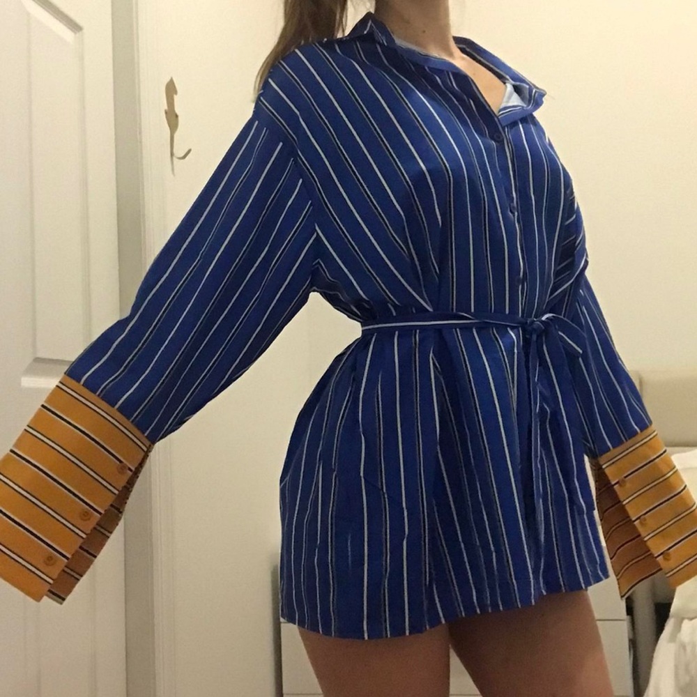 The Vault Belted Fashion Blouse